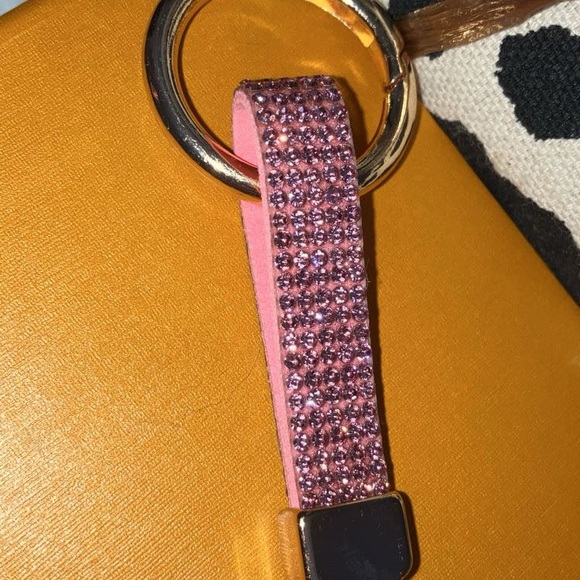 Chic Pink Sparkle Key Holder/ bag charm W - Picture 3 of 3